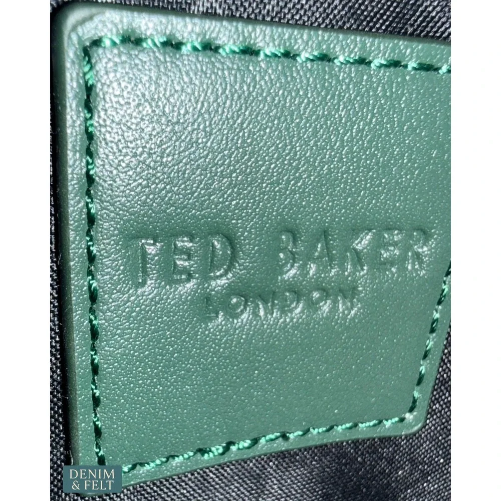 NEW Ted Baker Sage Gray Nylon Drawstring Crossbody Bag Utility Travel Festival